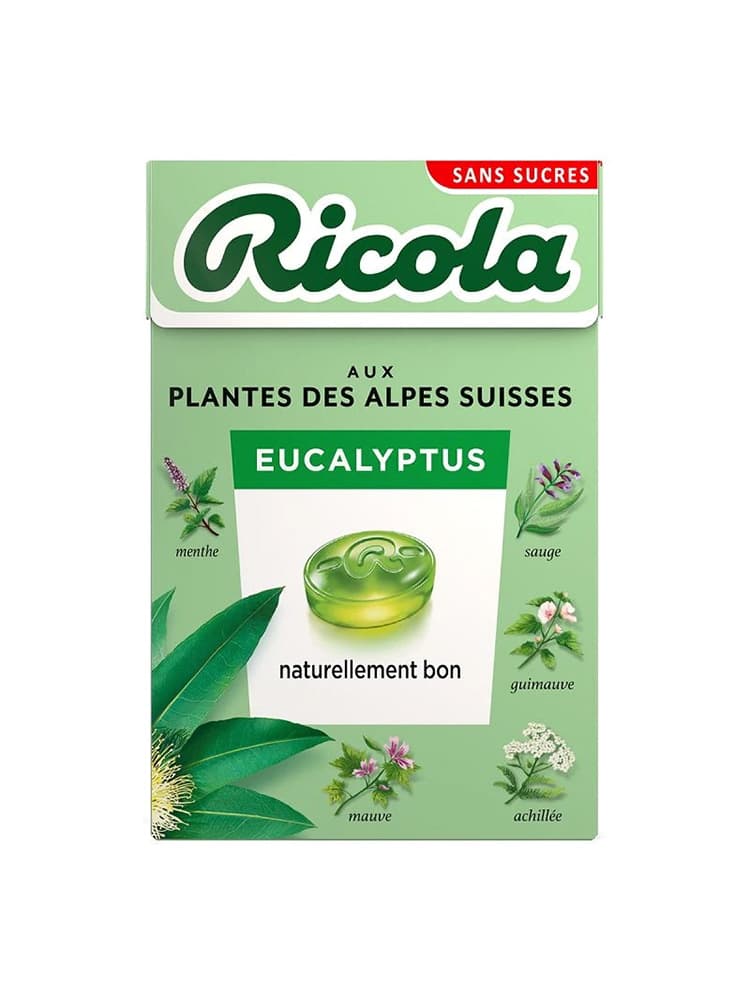 Ricola Eucalyptus aux Plantes des Alpes Suisses 50 g