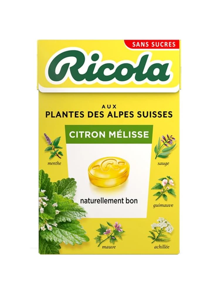 Ricola Bonbons Citron Mélisse aux Plantes des Alpes Suisses 50 g